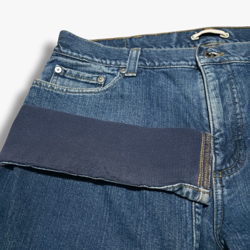 Vintage LL Bean Fleece Lined Jeans Mens 36 x 36 Denim Standard Fit Cold Weather